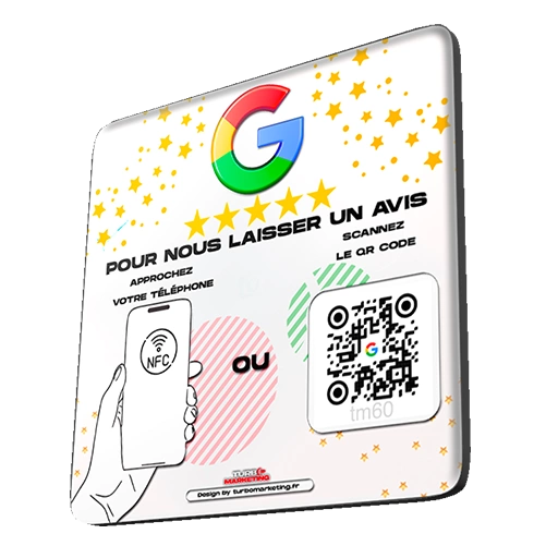 Plaque avis Google